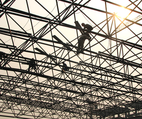 新乡厂房网架安装